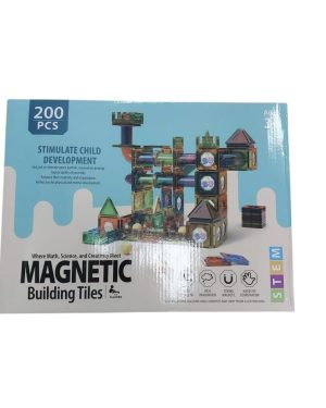 KLOCKI MAGNETYCZNE PANELE KONSTRUKCYJNE 3D 200 ELEMENTÓW 6781360