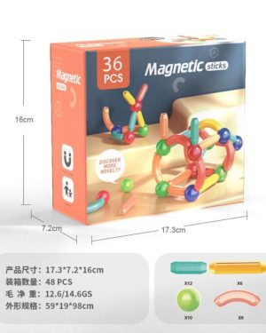 KLOCKI MAGNETIC STICKS 36PCS 6781361