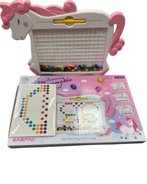 Tablica Magnetyczna dla Dzieci Montessori MagPad Jednorożec 75 elementów 6781362