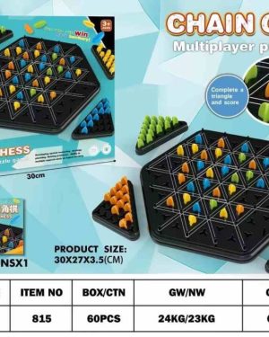 Triggle Gra w Trójkąty Strategiczna Gumki Recepturki 3D Pionki gra logiczna 6781416