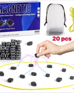20 pcs Magnetyczna gra w szachy Kamienie Magnetyczne Szachy Gra Edukacyjne Warcaby 6781441
