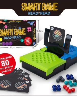 "Łamigłówka Smart Game: Gra Logiczna_ Karty_ 80 Zadań dla Dzieci i Rodziny" 6781487