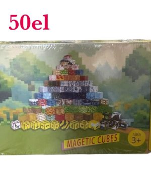 KLOCKI MAGNETYCZNE KLOCKI SZEŚCIANY 50EL KLOCKÓW 6781505