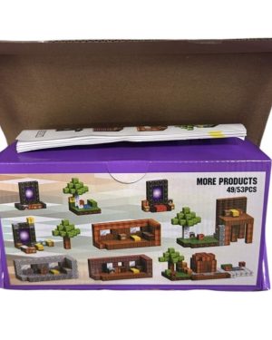 ZABAWKA Klocki magnetyczne Minecraft 49/53PCS 6781513