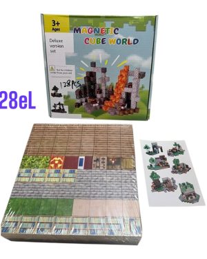 KLOCKI 128PCS MAGNETYCZNE MINECRAFT 6781519