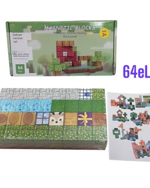 KLOCKI 64PCS MAGNETYCZNE MINECRAFT 6781520