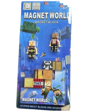 zestaw Minecraft magnet world 6781523