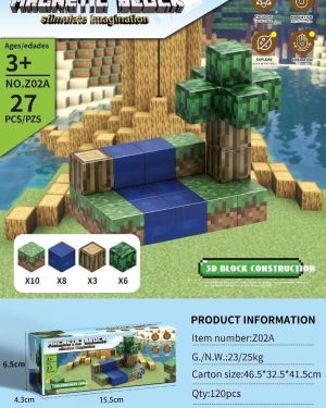 27pcs Klocki magnetyczne Minecraft 6781532