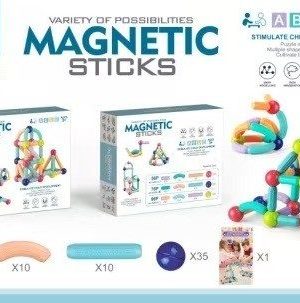 76EL Zestaw Duże Klocki Magnetyczne Klocków 6781538