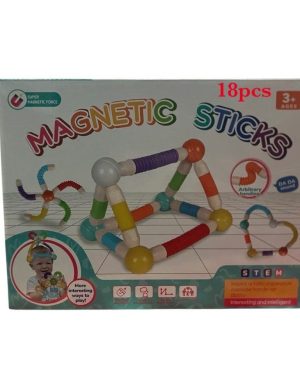 DUŻE KLOCKI MAGNETYCZNE RURKI DO BUDOWANIA TUBE BLOCK 18 szt DUŻY ZESTAW 6781544