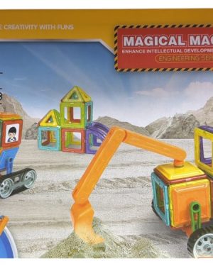 Kolorowe Klocki Magnetyczne Zestaw 78 elementów 6781546