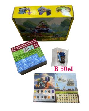 KLOCKI MAGNETYCZNE MINECRAFT KLOCKI SZEŚCIANY 50 KLOCKÓW + 1 FIGURKI MOCNE 6781556