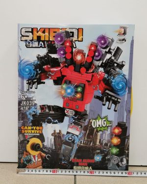 ZABAWKA Klocki SKIBIDI TOILET 478ele Titan Speakerman CAMERAMAN FIGURKA 6781702