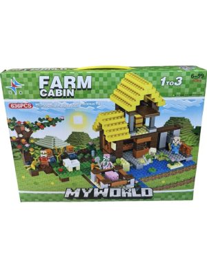 ZABAWKA KLOCKI MYWORLD FARM CABIN 6782114
