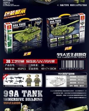 ZABAWKA KLOCKI 99A TANK IMMERSIVE BUILDING 6782140