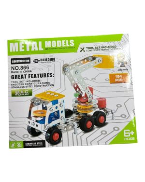 Klocki konstrukcyjne metalowe auto 154 elementy 6782152