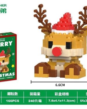 KLOCKI 166PCS MERRY CHRISTMAS 6782153