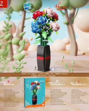 Klocki Konstrukcyjne Kwiat Storczyk w Doniczce 6782311