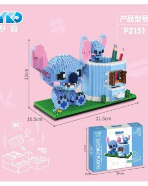 Lilo & Stitch Klocki konstrukcyjne Disney Figurka Pojemnik na długopisy Klocki 1598 SZT 6782415