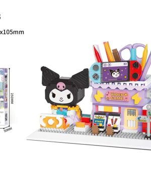 KLOCKI KONSTRUKCYJNE KUROMI SANRIO 1340 EL. PRZYBORNIK ZESTAW SORTER 6782417