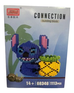 KLOCKI 3D DUŻA FIGURKA STITCH NIEBIESKI ZESTAW KLOCKÓW 1113 EL 6782430