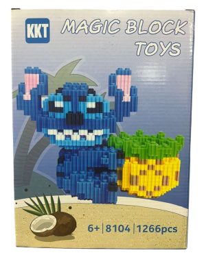 KLOCKI 3D DUŻA FIGURKA STITCH NIEBIESKI ZESTAW KLOCKÓW 1266 EL 6782431