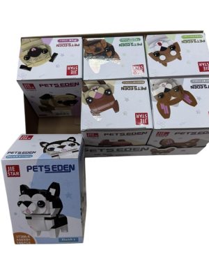 Klocki zwierzęta PIESKI KOTKI 6782434