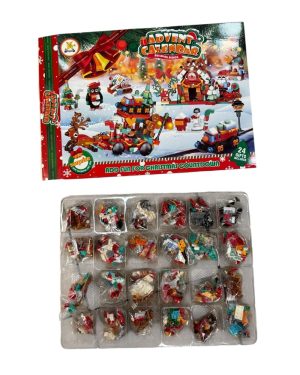 KALENDARZ ADWENTOWY 24 OKIENKA KLOCKI KONSTRUKCYJNE DLA DZIECI PREZENT 6782609