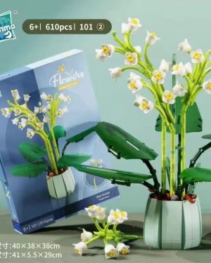 Klocki Konstrukcyjne Kwiat Storczyk w Doniczce 6782644