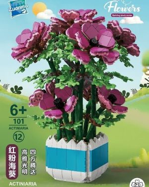 Klocki Konstrukcyjne Kwiat Storczyk w Doniczce 6782645