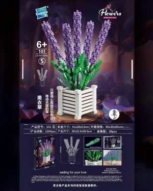 Klocki Konstrukcyjne Kwiat Storczyk w Doniczce 6782646