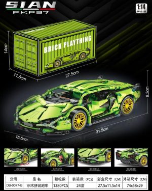 Zestaw Klocków Mega LAMBORGHINI CYBERPUNK Klocki Samochód . 6782780