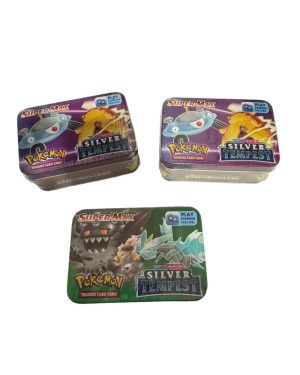 KARTY POKEMON SILVER TEMPEST + METALOWE PUDELKO 42 KARTY 6783293