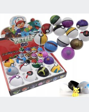 ZESTAW POKEMON 12 SZT POKEBALL + 12 SZT FIGUREK 6783296