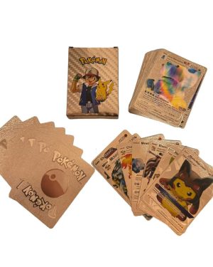 ROZOWY KARTY POKEMON ZESTAW 55SZT 6783330