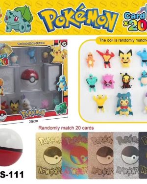 ZESTAW KULA POKEMON+ PIGURKI+ 20 KARTY 6783334