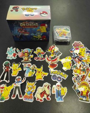 NAKLEJKI POKEMON ZA PUDELKO Ư KTORYM JEST 50 NAKLEJEK 6783349