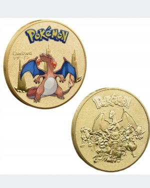 Pokemon Anime pozłacana złota moneta gra pamiątkowa moneta Pikachu 6783366