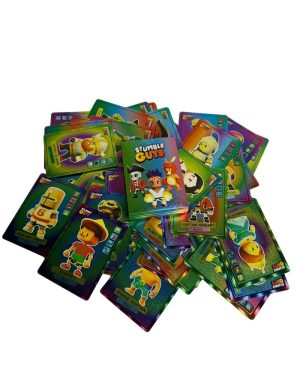 STUMBLE GUYS TĘCZOWE KARTY KOLEKCJONERSKIE 55 SZTUK SPECJALNE WODOODPORNE 6783485