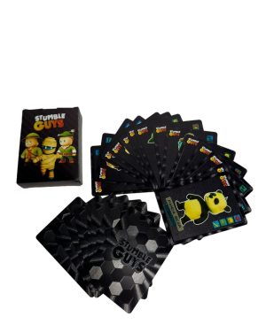 STUMBLE GUYS CZARNE KARTY KOLEKCJONERSKIE 55 SZTUK SPECJALNE WODOODPORNE 6783488