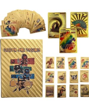 POKEMON ZŁOTE KARTY KOLEKCJONERSKIE DO GRY 55 SZTUK KARTY TRENERÓW TRAINER 6783492