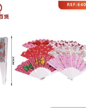 WACHLARZ SATYNOWY Z TWORZYWA ELEGANCKI NA LATO 6783870