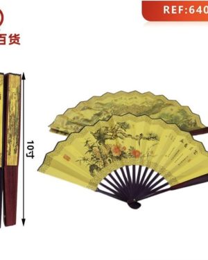 WACHLARZ SATYNOWY Z TWORZYWA ELEGANCKI NA LATO 6783871