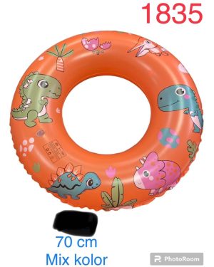 DUŻE DMUCHANE KOŁO DO PŁYWANIA ARBUZ KÓŁKO 70CM 6784017