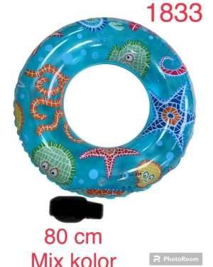 DUŻE DMUCHANE KOŁO DO PŁYWANIA ARBUZ KÓŁKO 80CM 6784018