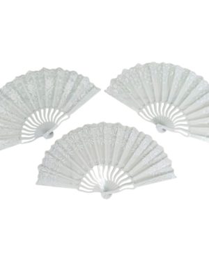 WACHLARZ SATYNOWY Z TWORZYWA ELEGANCKI NA LATO 6784052