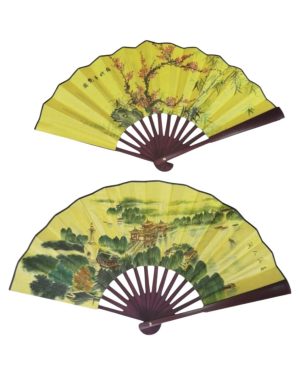 WACHLARZ SATYNOWY Z TWORZYWA ELEGANCKI NA LATO 6784056