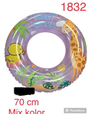 DUŻE DMUCHANE KOŁO DO PŁYWANIA ARBUZ KÓŁKO 70CM 6784106