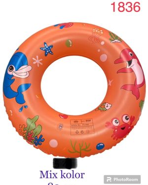 DUŻE DMUCHANE KOŁO DO PŁYWANIA ARBUZ KÓŁKO 80CM 6784107