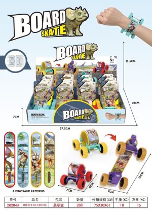 ZABAWKA DESKOROLKA BRANSOLETKA GUMOWE AUTKO Z NAPĘDEM 6784526